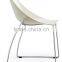 Immaculate Blue Plastic Chairs with Chrome Metal Legs Solid Steel Frame