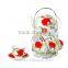 flower bone china tea set