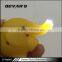 Low price custom plastic yellow elephant style keychain for gift