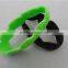 dual layer silicone wristband, silicone custom bracelet silicon magnetic bracelet