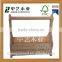 Hot sale Chinese supplier antique slatted wooden wine carrier