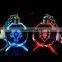 souvenir led light crystal cube keychain metal