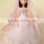 Royal Lighting White Princess Evening Dress with Stars & Fuller Skirt for LED Toys