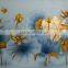 Handmade Fusing Beautiful Glass Painting Design Of Flower