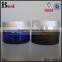 30/50g black glass jar with screw top lid