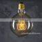 Globe 95 Vintage Loop Round Edison Bulb and Vintage Light Bulb