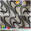 Abstract Linen Cotton blend black and white flocked upholstery fabric used for curtain sofa cushion material