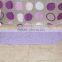 Attractive Purple Circle Pattern Plastic Bathroom Accessories Sets