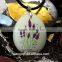 Fragrance natural luminous stone jasmine flower pendant necklace for women