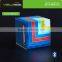 High quality led disco light bass audio cube Bluetooth round speaker