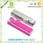 Emergency USB cheap power bank 2600 mah Cylinder Metal Power bank