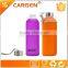 Cheap price elegant design frosted different color glass infuser bottle