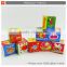 Soft intelligent stuffed baby toys cube block 9pcs