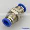 2015 hot selling factory wholesale Quick Pneumatic Connector Plastic Pneumatic Fitting TYPE PMM
