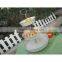 Elegant white mini cake stand with cover