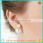 2016 fashion S925 sterling silver dubble pearl stud earrings