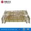 heavy duty stainless mesh stacking containers for warehouse