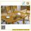 Simple design solid wood extendable dining table wood plank dining table