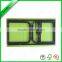 Green small portable wood folding computer table with iron legs