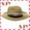 Straw Fedora Panama Summer Hats Custom Printted Logo Straw Hats