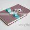 Handmade Luxury Silk Covor Wedding Guest Book with your own photo