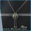 Greece women simple design wholesale fashion jewelry necklace with snap button pendant
