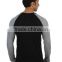 t shirt men long sleeves t shirt with large round neck and bouttons