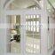 aluminum side hung casement window with half round spoked pediment