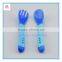 Factory wholesale Food grade soft Kids & Children silicone baby spoon fork, silicone spoon fork with soft head 100% protect baby