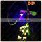 new gadgets visible LED light USB 2 in 1 zipper cable for smartphone