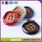 Different color 4 holes resin fashion button