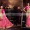 Sea Green Georgette On Net Lehenga Saree