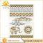 custom made flash foil hands gold Indian henna tattoo designs