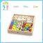 Wooden toy supplier high quaity solid wood math learning toys Large calculator cash register baby wood toy