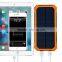 Hot selling waterproof portable 10000mah solar power bank