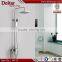 bathroom rain shower set, big round plastic shower head, chrome plating surface brass shower set