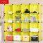 Big red color shoe storage shoe cabinet shelf cardboard diy interlocking shoe storage