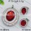 New Arrival Good Quality Wholesale Silver Diamond Colorful Jewelry Set