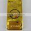 4000mah ultra thin gold bullion power bank golden mobile phone charger