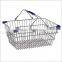 Durable Supermarket metal mesh Shopping Basket
