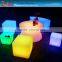 outdoor led stool/ glowing storage container/color chaning outdoor planter/light up cube/ led book shelf