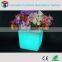Square LED Lighted Planter Pots, LED Cube Planter, Glow LED Planter Pots