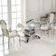 Th346 Party Furniture Table Set Luxury Stainless Steel Dining Table