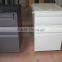 3 drawers metal movable cabinet steel mobile pedestal with plastic top