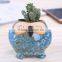 Succulent color owl ceramic mini indoor plants pots