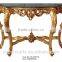 Rococo Style Furniture Living Room Antique Gold Console Table