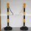 Roadway safety Warning Post and corwd controller