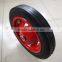 size 13x3 solid wheel with metal rim 13x3/14x4 size