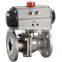 316 stainless steel DN15-DN100 flanged Pneumatic ball valve