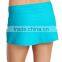 Bulk Production Wholesale High Quality Polyester Lycra Ladies Sexy One Piece Tight Blue Swimwear Shirred Swim Skirt